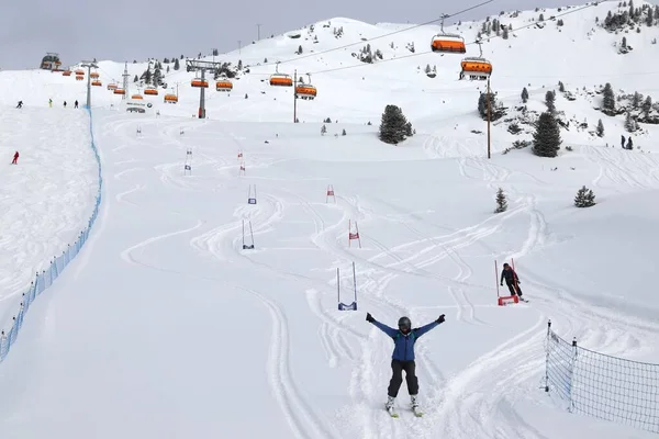 Zell Ziller Autriche Mars 2019 Les Gens Visitent Station Ski — Photo