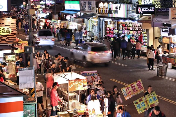 Kenting Taiwan 2018 Lidé Navštěvují Noční Trh Kenting Street Tchaj — Stock fotografie