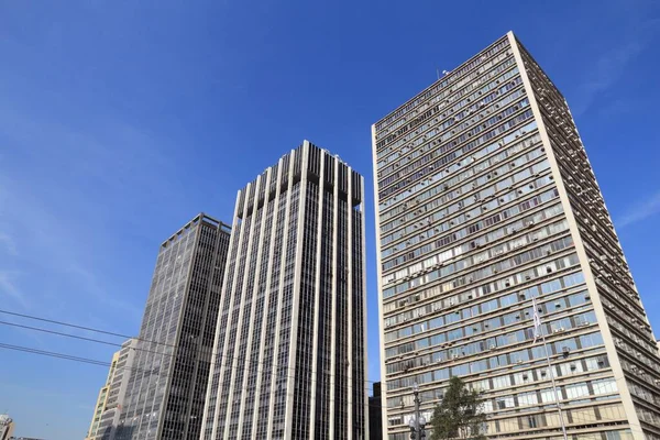 Sao Paulo Brazil Ekim 2014 Sao Paulo Şehir Merkezinde Skyline — Stok fotoğraf