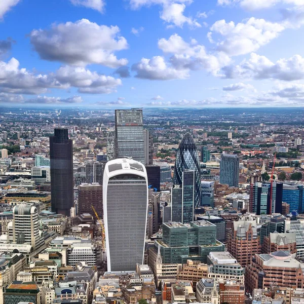 Skyline Della Città Londra Edifici Uffici Londra — Foto Stock