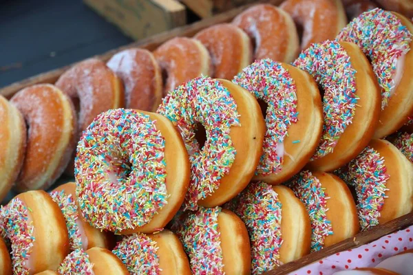 Spanish Donuts Doughnuts London Spitalfields Market — Foto de Stock