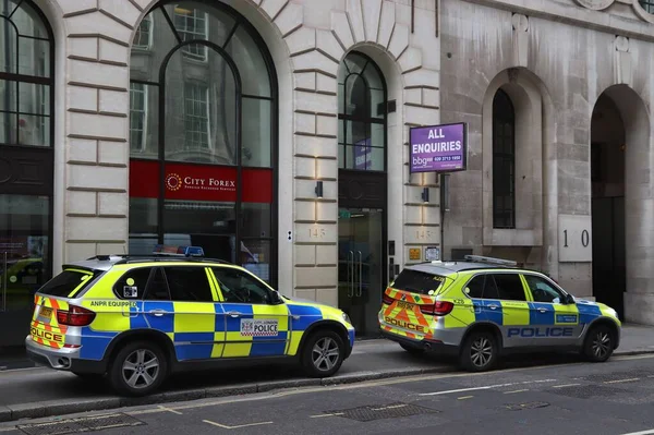 Londýn Velká Británie Června 2019 Britské Policejní Bmw Suv Bmw — Stock fotografie