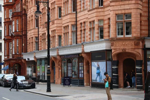 London Велика Британія Липня 2019 Погляд Вулицю Районі Мейфейр Лондон — стокове фото