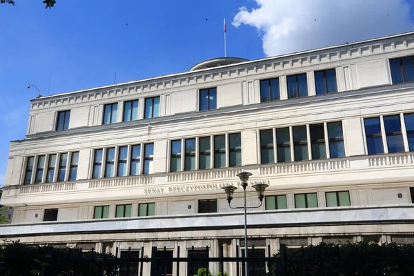 Senado Polaco Varsóvia Polónia Senado República Polónia Senat Rzeczypospolitej Polskiej — Fotografia de Stock