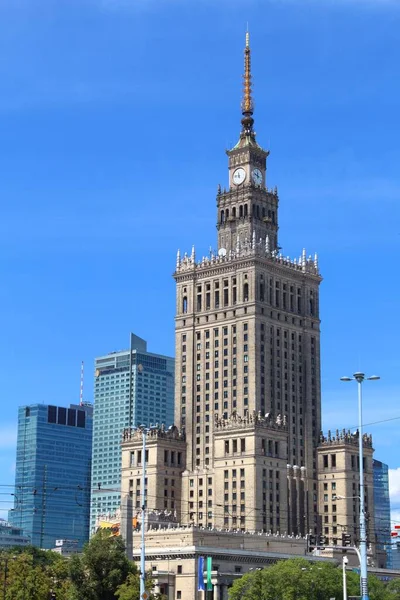 Warsaw Poland Juni 2016 Palace Culture Science Palac Kultury Nauki — Stockfoto