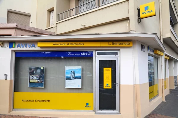 Sete France October 2021 Aviva Insurance Company Office Sete France — 图库照片