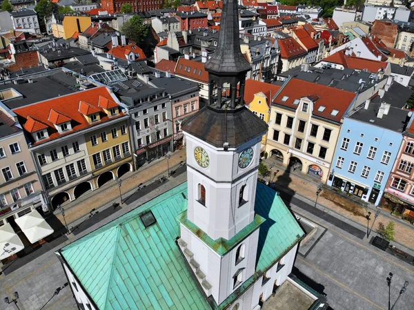 Gliwice Poland May 2021 Town Square Rynek Aerial View Gliwice — Stock Photo, Image