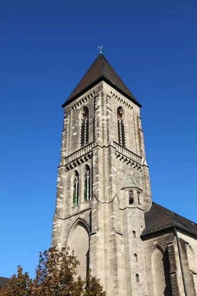 Oberhausen Tyskland Jesu Katolska Kyrkas Hjärta Tyska Herz Jesu Kirche — Stockfoto