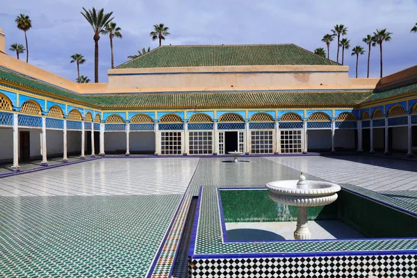 Das Wahrzeichen Der Stadt Marrakesch Marokko Bahia Palast — Stockfoto