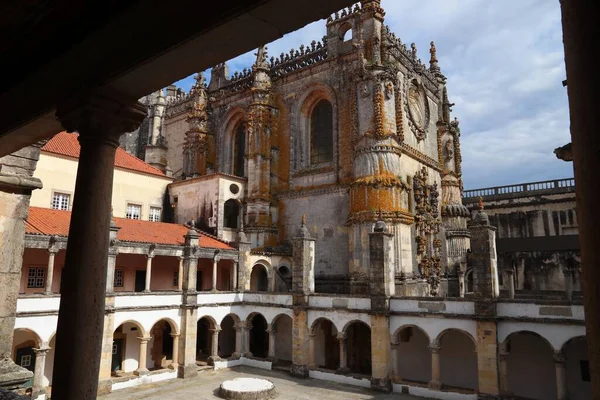 Klasztor Tomarów Klasztor Rycerzy Templariuszy Portugalii Lista Światowego Dziedzictwa Unesco — Zdjęcie stockowe