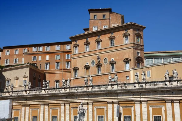 Watykański Pałac Apostolski Palazzo Apostolico Punkt Orientacyjny Watykanu — Zdjęcie stockowe