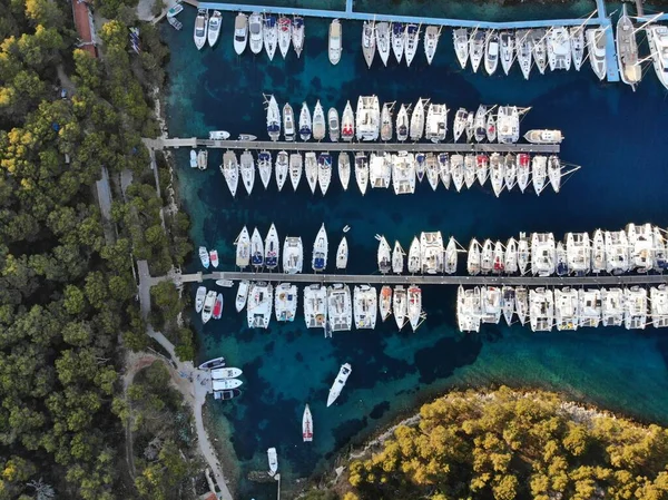 Voile Croatie Sveti Klement Clément Île Des Îles Pakleni Coucher — Photo