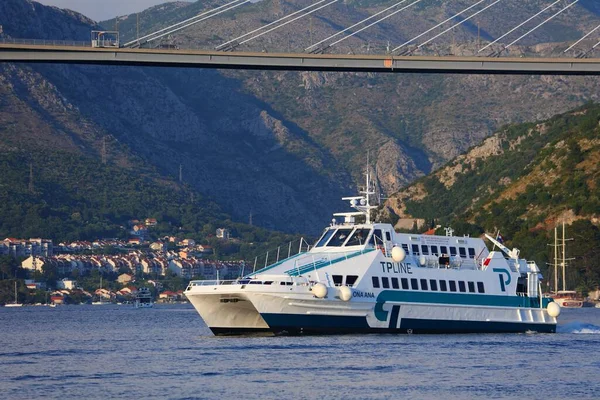 Dubrovnik Croácia Junho 2021 Line Fast Catamaran Ferry Dubrovnik Croácia — Fotografia de Stock
