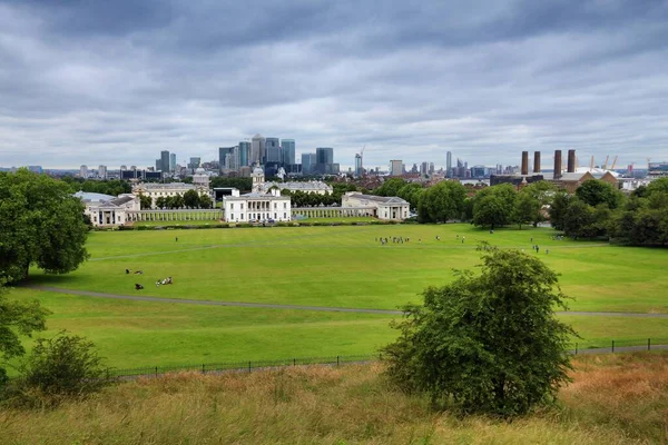 Skyline Londres Capital Del Reino Unido Canary Wharf Greenwich Londres —  Fotos de Stock