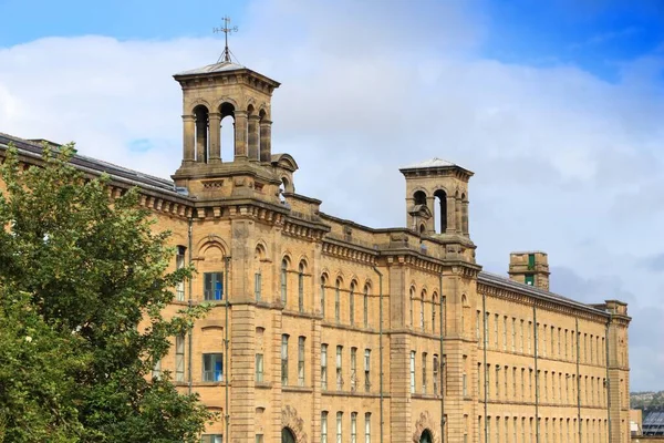 Saltaire Voormalige Textielfabriek Zoutmolen Victoriaans Modeldorp Shipley Engeland Werelderfgoedlijst Van — Stockfoto