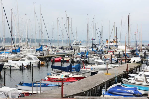 Laboe Německo Srpna 2014 Přístav Přístav Laboe Pobřežní Letovisko Baltského — Stock fotografie