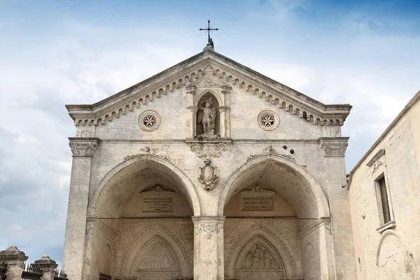 Santuário São Miguel Arcanjo Monte Sant Angelo Península Gargano Itália — Fotografia de Stock