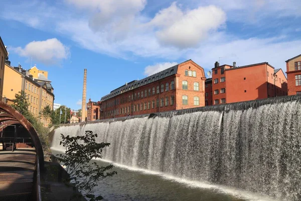 瑞典的斯洛基布里耶格镇 前工业景观 复兴的建筑 — 图库照片