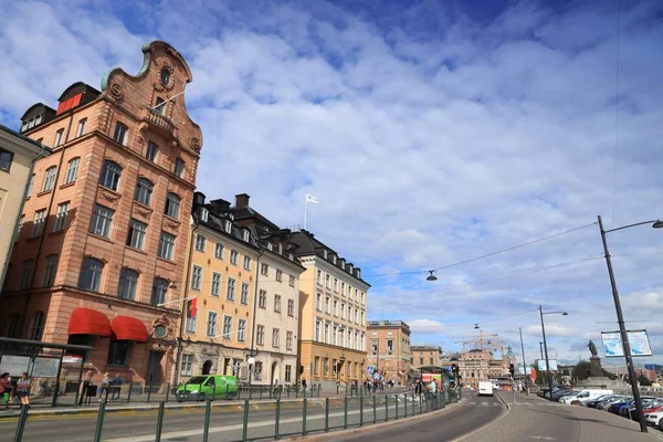Stockholm Suecia Agosto 2018 Gente Visita Gamla Stan Ciudad Vieja — Foto de Stock