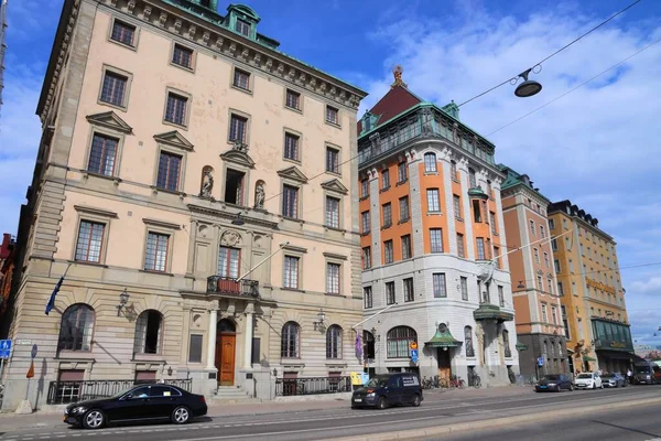 Stockholm Suecia Agosto 2018 Gente Visita Gamla Stan Ciudad Vieja — Foto de Stock