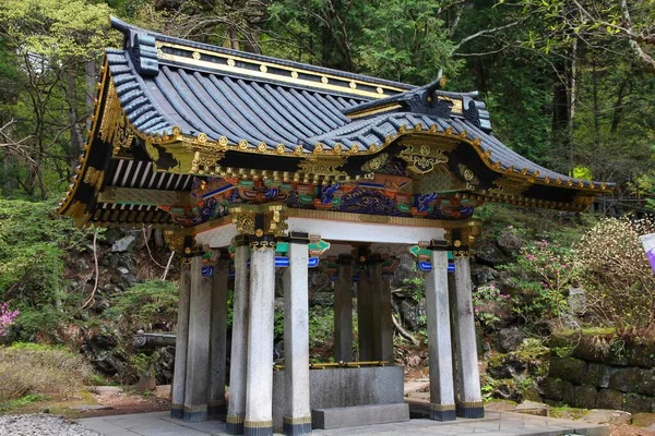 Pabellón Temizuya Para Purificación Ritual Santuario Sintoísta También Conocido Como —  Fotos de Stock