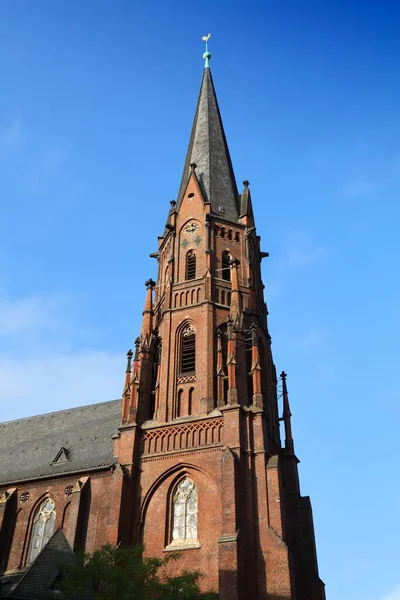 Město Gelsenkirchen Německo Starý Římskokatolický Kostel Augustina — Stock fotografie