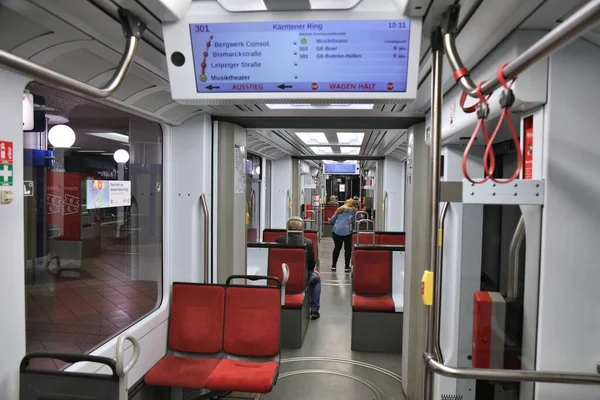 Gelsenkirchen Germany September 2020 People Ride Bahn Train Gelsenkirchen Germany — Stock Photo, Image