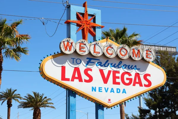 Las Vegas Usa Aprile 2014 Benvenuti Fabulous Las Vegas Nevada — Foto Stock
