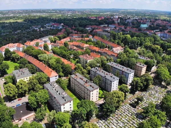 Vue Aérienne Bytom City Région Haute Silésie Pologne — Photo
