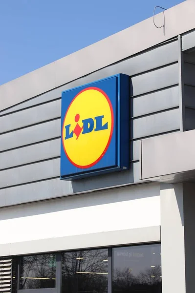 Chorzow Polsko Dubna 2018 Supermarket Lidl Polském Chorzowě Lidl Přítomen — Stock fotografie