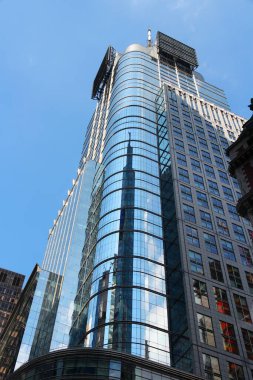 NEW YORK, ABD - New York 'ta 5 Temmuz 2013: 4 Times Meydanı binası (ayrıca One Five One One olarak da bilinir). Sahibi New York City Ekonomik Gelişim Şirketi..