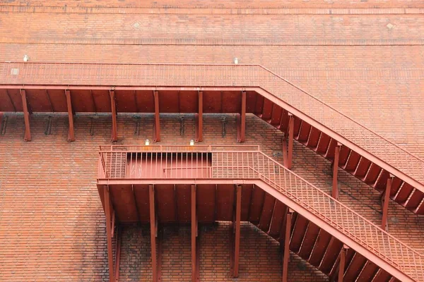 Fire Escape Stairs Public Building Cleveland Ohio United States — Stock Photo, Image