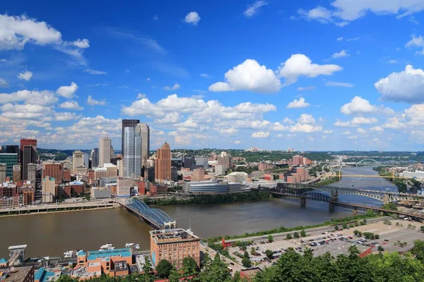 Foto Pittsburgh Skyline Pittsburgh City Pennsylvania Ciudad Americana — Foto de Stock