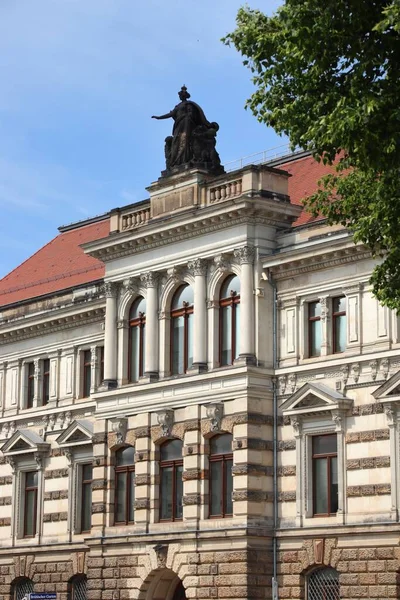 Drážďanské Město Německo Muzeum Albertinum Museum Viděno Veřejné Ulice — Stock fotografie