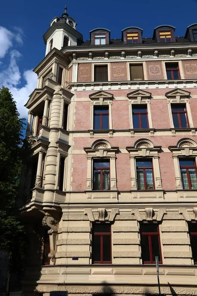 Leipzig Duitsland Stadsdeel Zentrum West Street View — Stockfoto