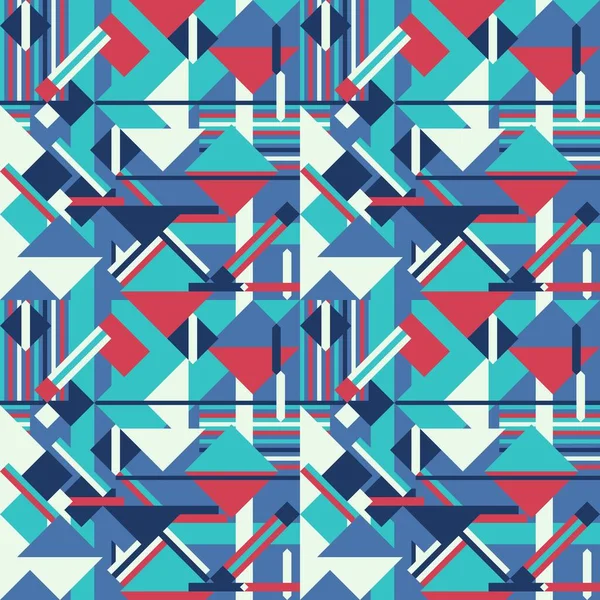 Tirage Abstrait Mode Géométrique Modèle Vectoriel Sans Couture Texture Géométrique — Image vectorielle