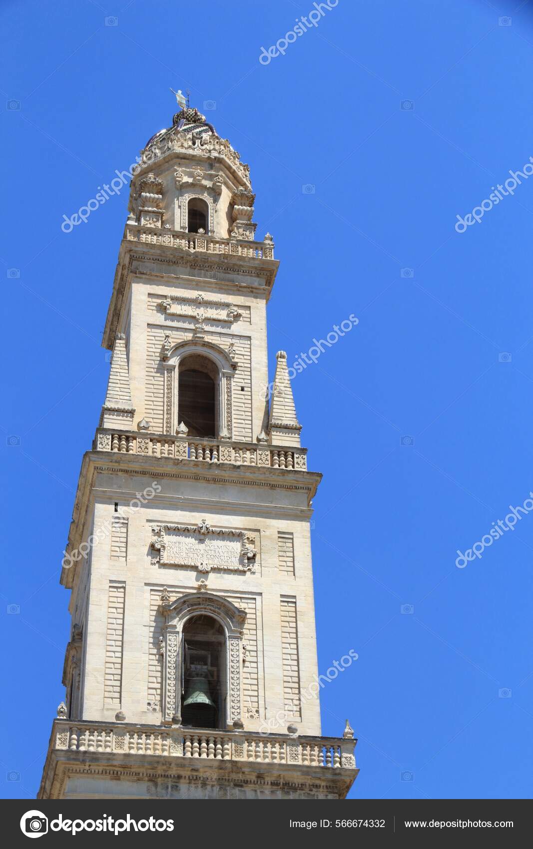 Campanile　Italy　©tupungato　Lecce　Tower　Bell　Baroque　Italian　by　Stock　Photo　Architecture　Cathedral　566674332