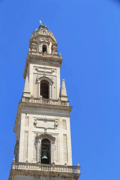 Campanile Duomo Lecce Italia Architettura Barocca Italiana Campanile — Foto Stock