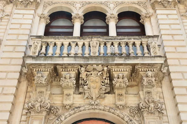 Italian Town Lecce Puglia Region Old Town Details Piazza Del — Photo