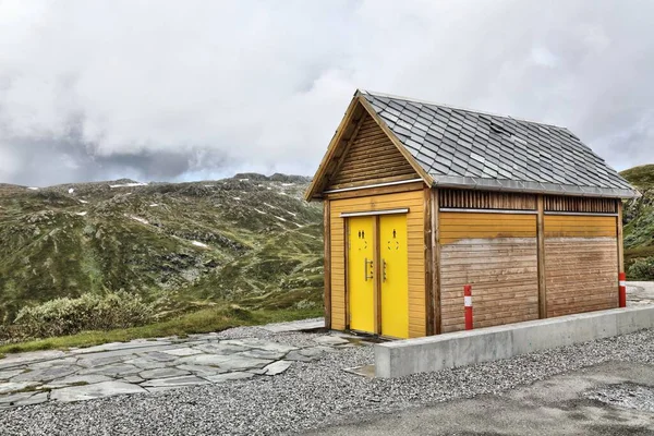 Туристический Общественный Туалет Зоне Отдыха Национальном Парке Йотунхеймен Норвегия — стоковое фото