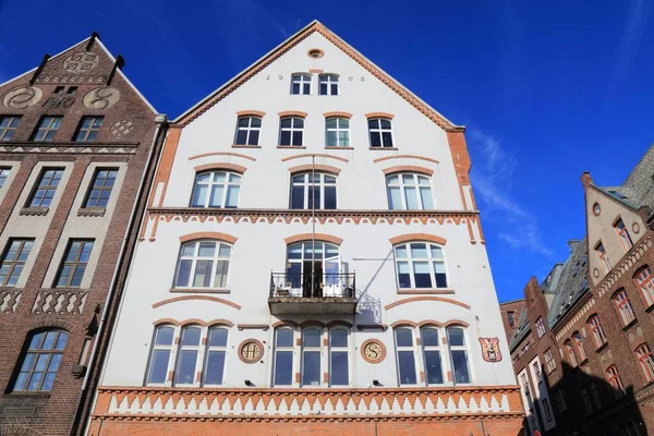 Bergen şehri, Norveç. Bryggen Liman Bölgesi - UNESCO Dünya Mirası Bölgesi.
