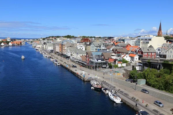 Haugesund Norvegia Luglio 2020 Porto Turistico Smedasundet Gjestehavn Della Città — Foto Stock