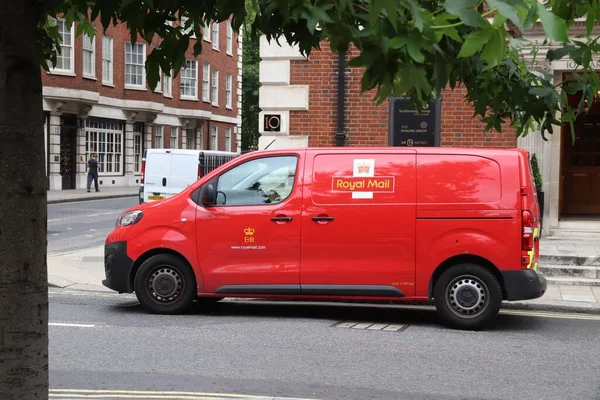 London Reino Unido Julho 2019 Royal Mail Delivery Van Peugeot — Fotografia de Stock