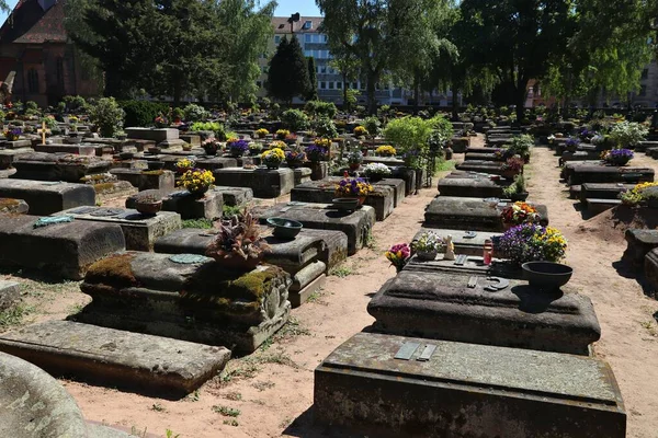 Nuremberg Duitsland Mei 2018 Begraafplaats Rochus Neurenberg Duitsland Middeleeuwse Begraafplaats — Stockfoto