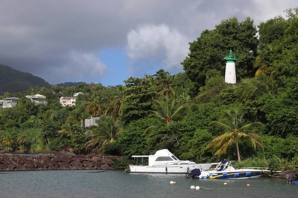 Harbor Boats Trois Rivieres Guadeloupe Islands — Stok fotoğraf