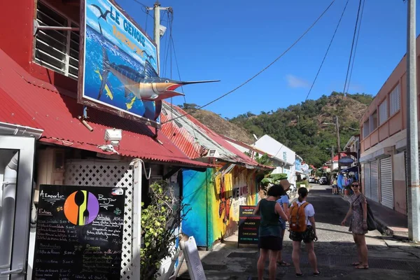 Guadeloupe France December 2019 Люди Відвідують Terre Haut Les Saintes — стокове фото