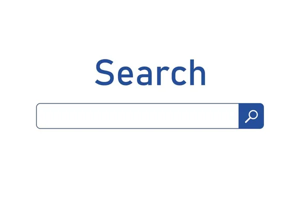 Поисковая Панель Поисковая Система Интернете Блокирует Поле Поиска — стоковый вектор