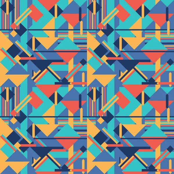 Seamless Geometric Pattern Modern Abstract Geometric Shape Design Trendy Seamless — стоковый вектор