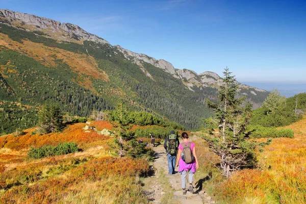 Tatra Mountains Πολωνία Οκτωβριου 2015 Τουρίστες Επισκέπτονται Την Περιοχή Cherwone — Φωτογραφία Αρχείου