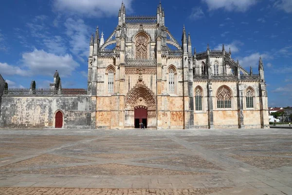 Monasterio Batalha Iglesia Gótica Medieval Portugal Unesco Patrimonio Humanidad Monumento —  Fotos de Stock